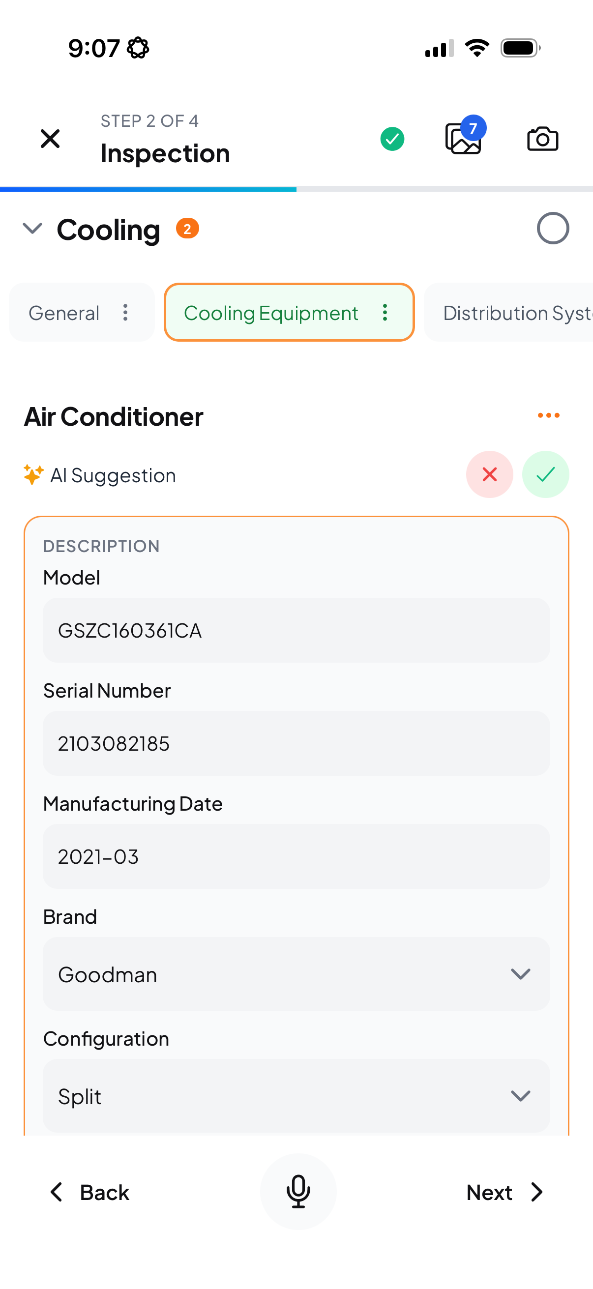 AI suggestion review